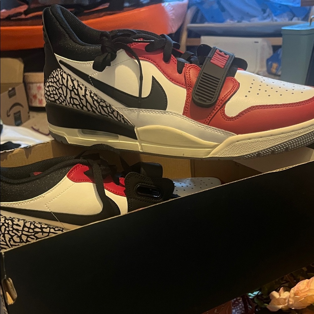 Nike Black and Red Athletic Shoes